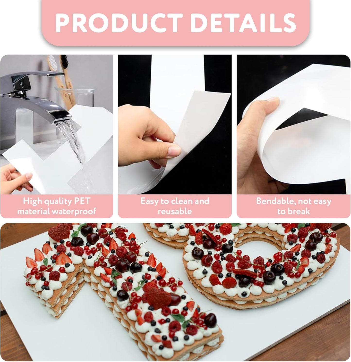 Cake Stencils (10 inch Numbers + 50bags)