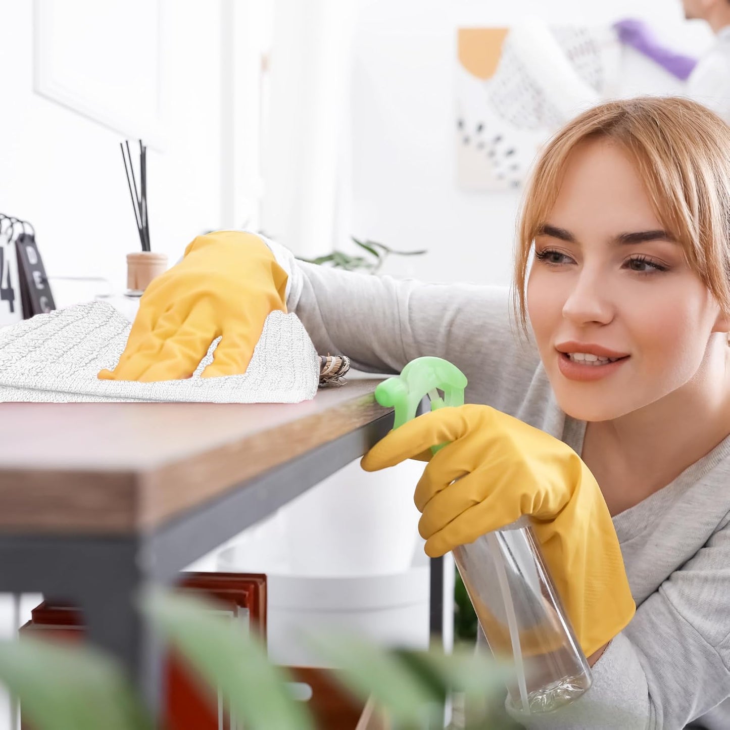 ZUPERIA Bar Mop Kitchen Towels - Pack of 12 (16"x19”) 100% Ring Spun Cotton - Dish Washcloths For Superb Cleaning and Less Lint - Highly Absorbent Dish Cloths and Dish Towels For Everyday use (White)