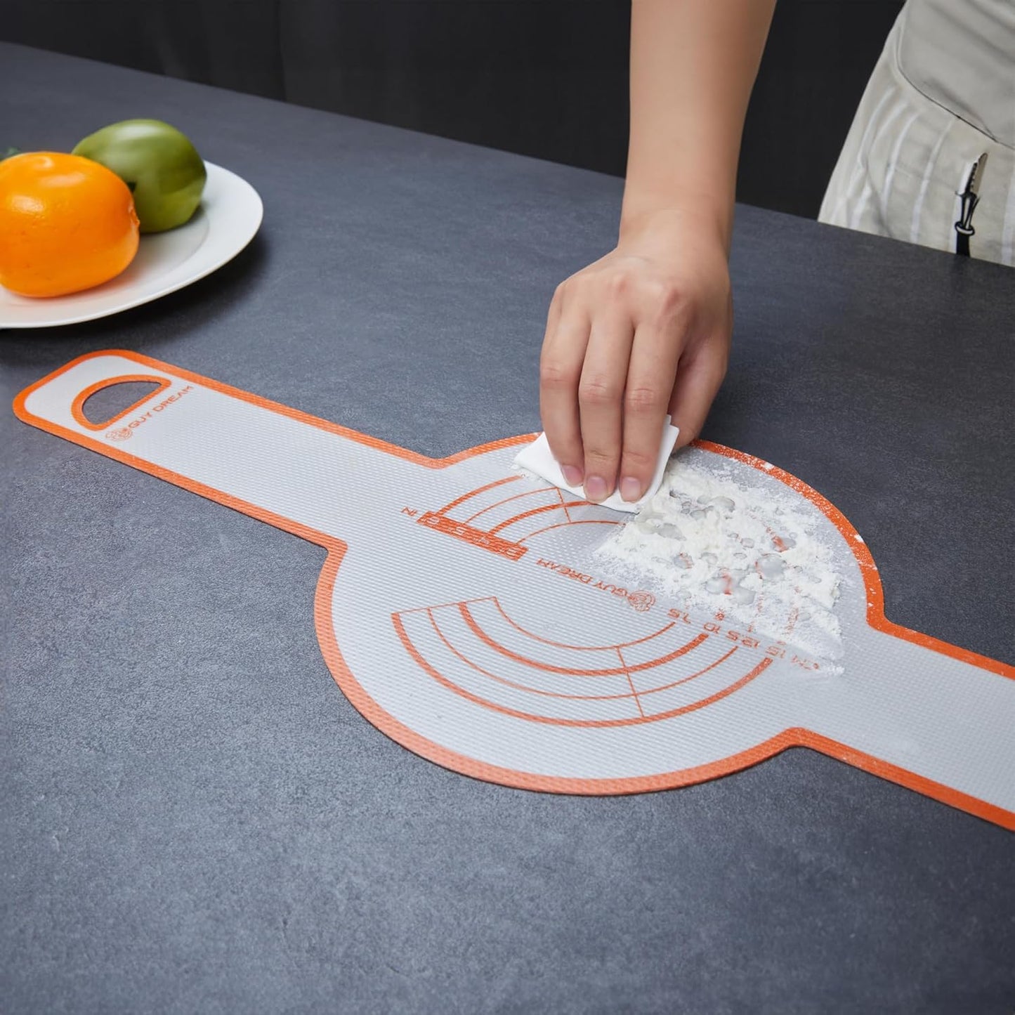 GUYDREMAT Dutch Oven Bread Baking Sling - Heat Resistant, Non-Stick Silicone Mat for Lifting Artisan Loaves, Food-Grade, Reusable Bread Tool, Fits 3-7 Quart Cookware, Easy to Clean