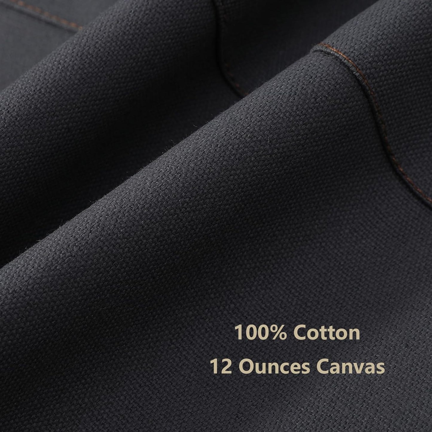 AFUN Chef Aprons for Women Men with Large Pockets, Cotton Canvas Cross Back Water Repellent Work Apron, Size M to XXL (Grey)