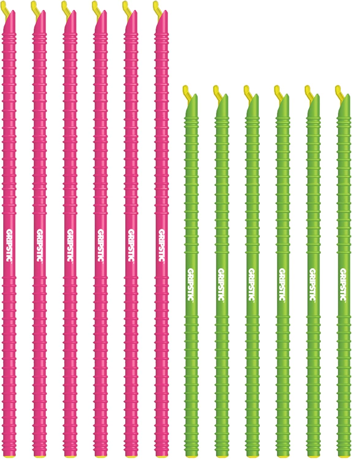 GripStic Bag Sealer. Reusable Chip Clips, Bag Clips For Food. Patented. Airtight & Waterproof Bag Clips for Food Storage. Clip Chip For Chips and Other Food Bags. (6) 11.25" and (6) 13.75" GripStics.