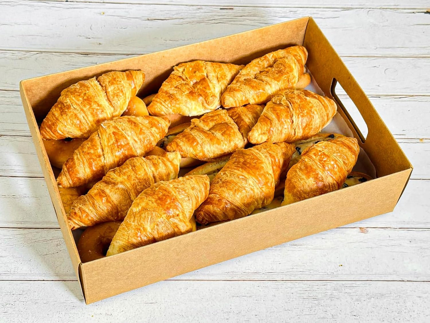 12-Pack 13" X 9" X 3" Brown Blyss Cookie Crate,Sturdy Cookie Serving Tray Great for Party Platters,Natural Kraft Paper Cardboard Tray use for Packaging and Hold Cookies,Take Out Container,Pack of 12