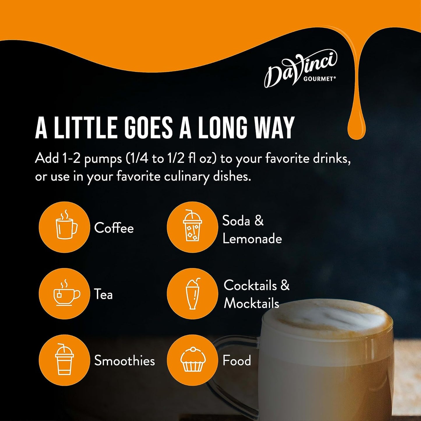 DaVinci Gourmet Classic Black Cherry Syrup, 25.4 Fluid Ounces (Pack of 4)