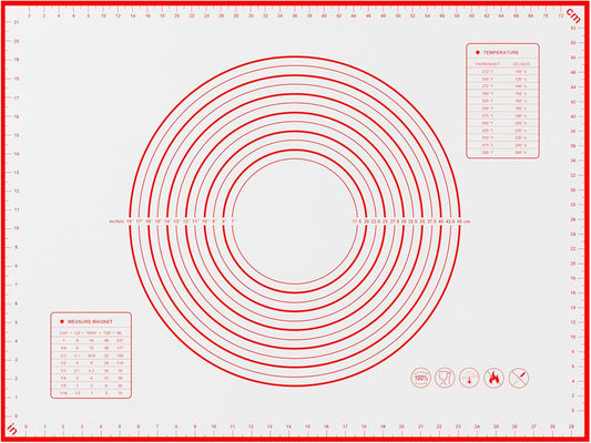 BlueBark 1 PCS - 24"L x 20"W Non-stick Silicone Baking Mat for Pastry & Dough, Sourdough Bread Making Tools, Kitchen Counter, Cooking Enthusiasts
