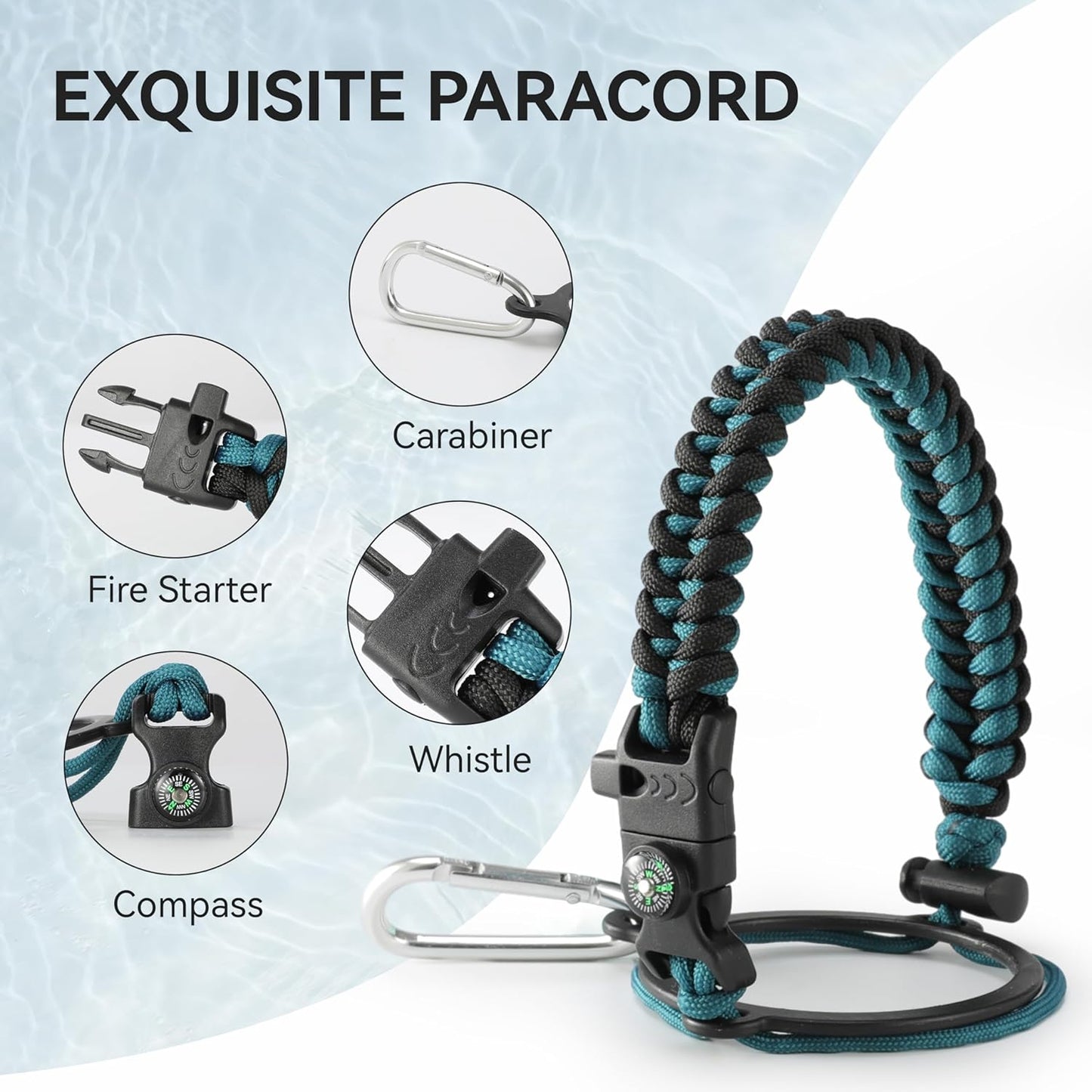 HASLE OUTFITTERS Half Gallon Insulated Water Bottles 64 oz, Stainless Steel Metal Water Jug with 2 Lids Keep Cold 48h/Hot 24h, Leak Proof & BPA-Free Water Flask Jug(White,1)