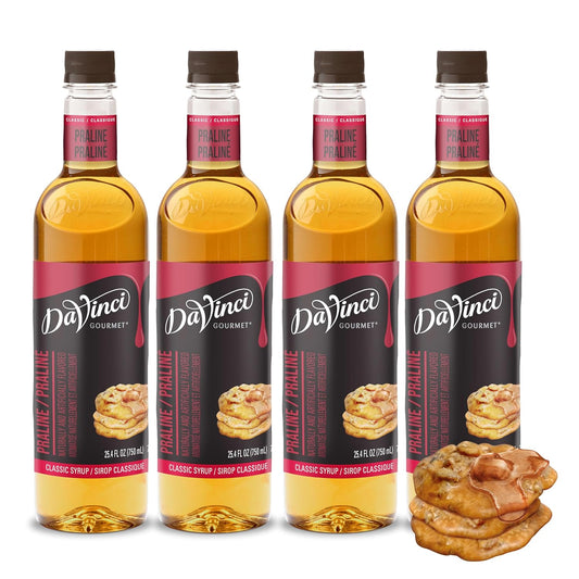 DaVinci Gourmet Classic Praline Syrup, 25.4 Fluid Ounces (Pack of 4)