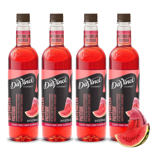 DaVinci Gourmet Classic Watermelon Syrup, 25.4 Fluid Ounces (Pack of 4)