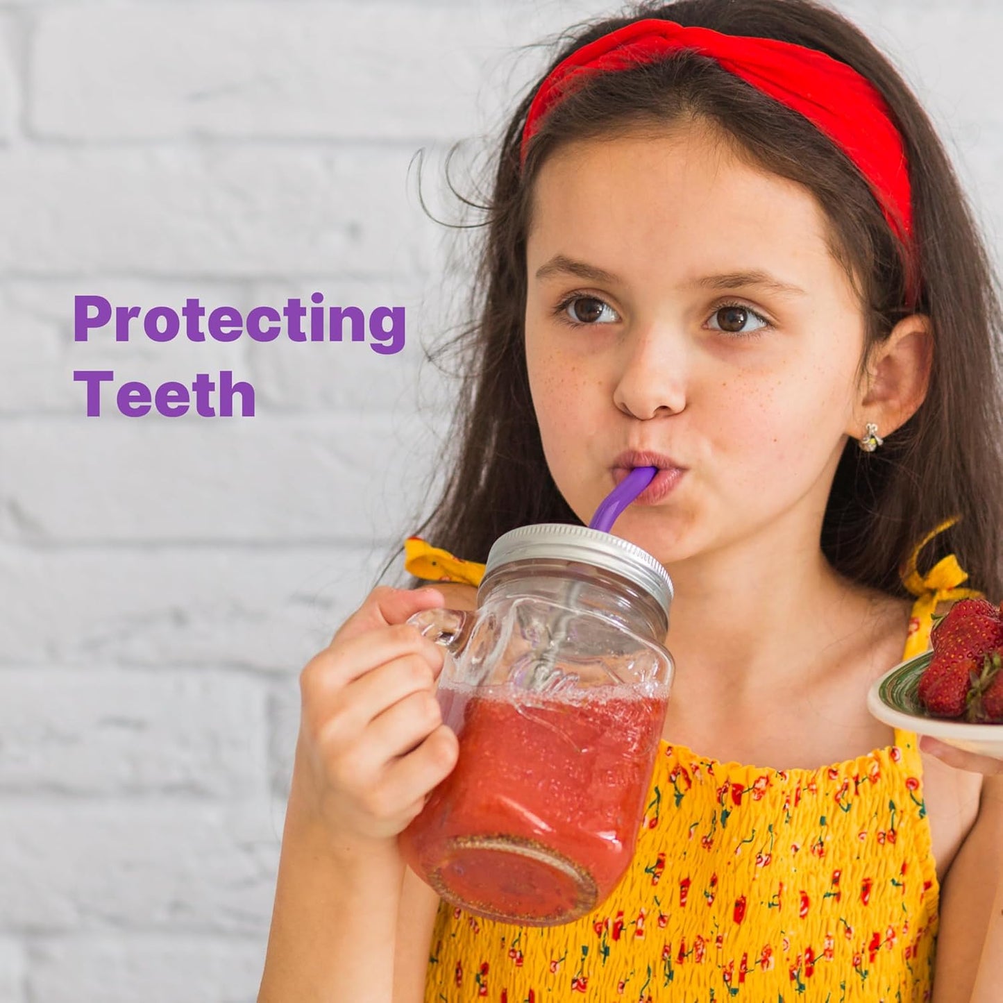 6.7" Short Metal Straw-Reusable Stainless Steel Drink Straws with Silicone Tips and Brush, Fit for 6 7 10 12 oz Small Cups (Colors 4)