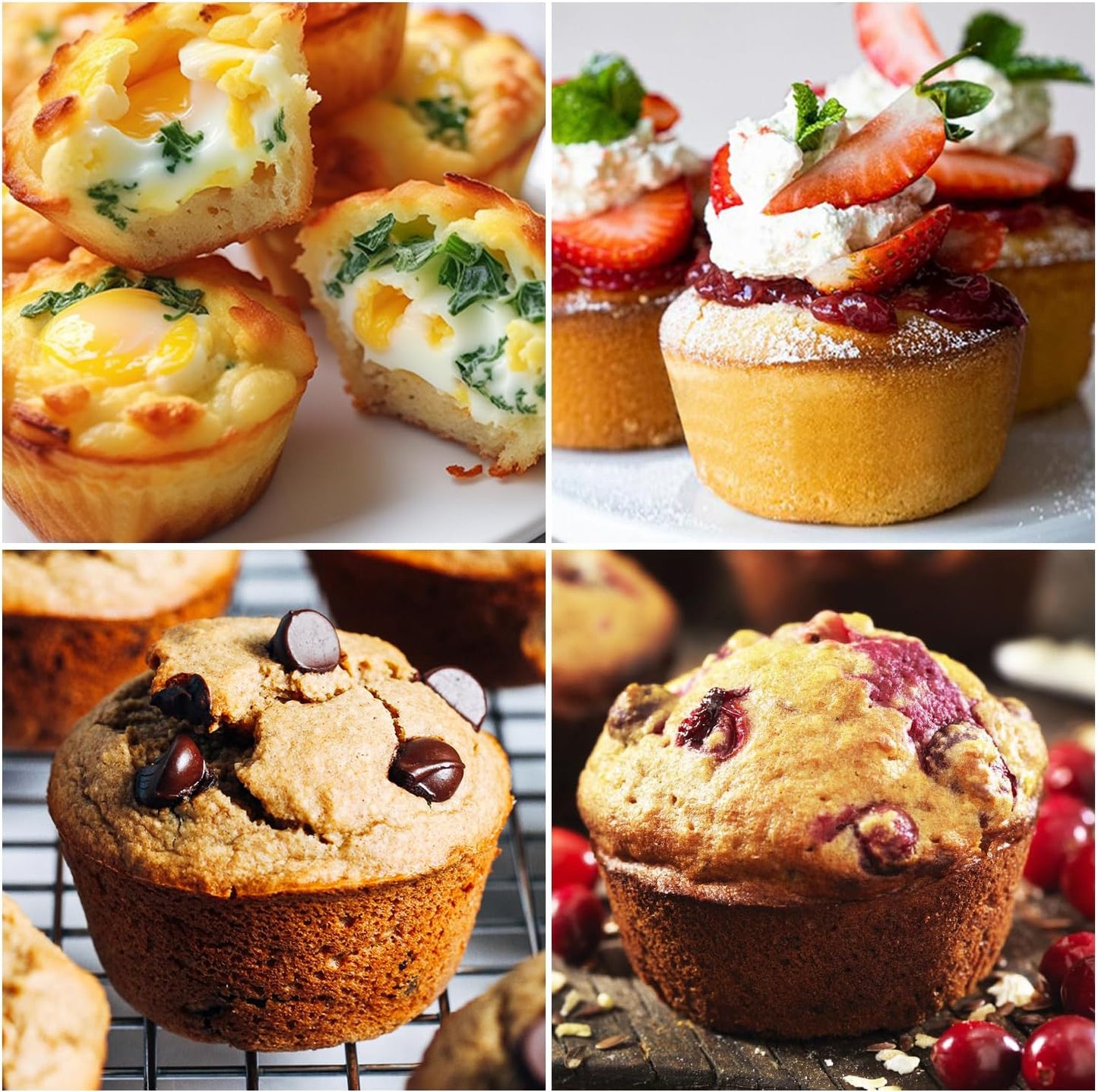 CAKETIME Large Muffin Pan Jumbo with Metal Frame 3.5 Inch Silicone Muffin Pan Nonstick 6 Cups for Baking Jumbo Muffin, Frittatas, Jumbo 1 Pack