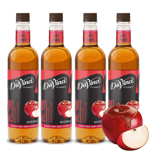 DaVinci Gourmet Classic Apple Syrup, 25.4 Fluid Ounces (Pack of 4)