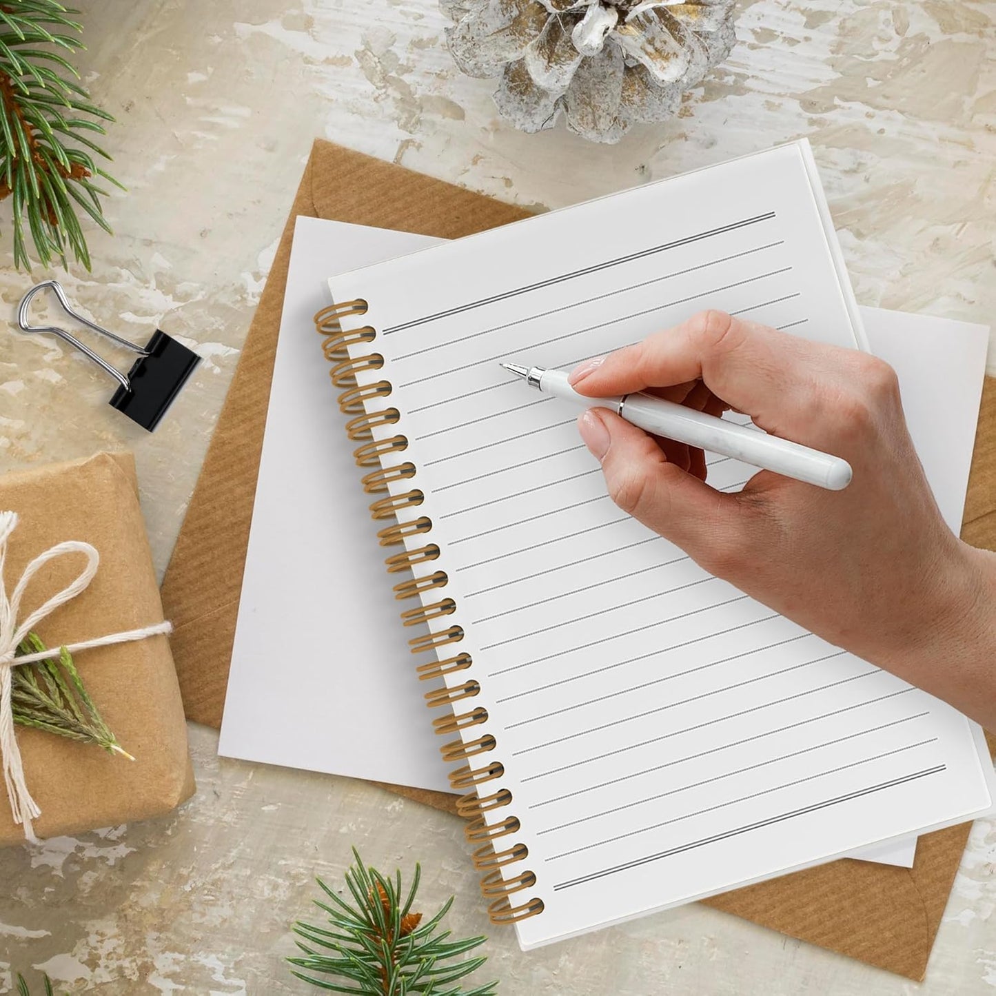 Funny Coffee Gnomes Spiral Notebook, Coffee Lovers Gifts Journal Notebook, Gnome Gifts Notebooks for School Work, Life Happens Cafe Helps Office Supplies Gifts for Women Men, 5.5x8.3 Inch