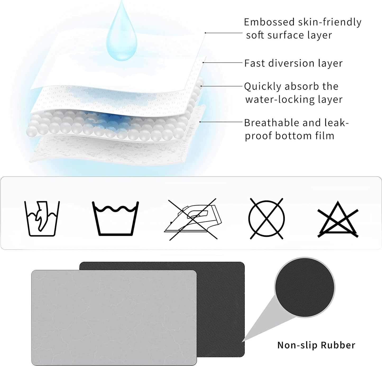 Coffee Maker Mat for Countertops, Coffee Bar Accessories Fit Under Coffee Machine Mat, 19"x12" Rubber Backed Coffee Pots, Table Mat Under Appliance, Dish Drying Mat, Marble Gray for Kitchen Counter