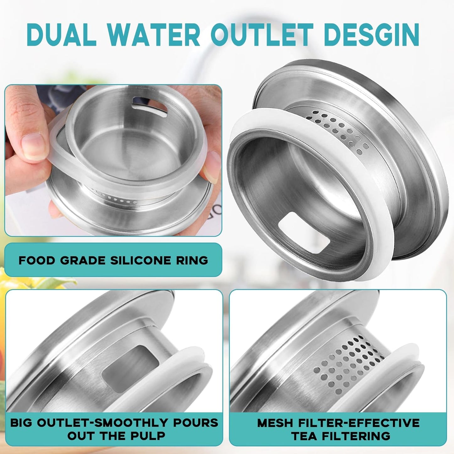 68 oz Square Glass Pitcher with Lid and Spout, 2 Quart Lightweight Water Pitchers for Hot/Cold Drink, Borosilicate Jugs, Heat Resistant, Glass Carafe with Handle,Ideal for Fridge Storage(2Pack)