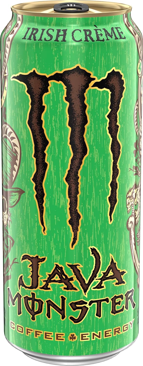 Java Monster Irish Creme, Coffee + Energy Drink, 15 Ounce (Pack of 12)