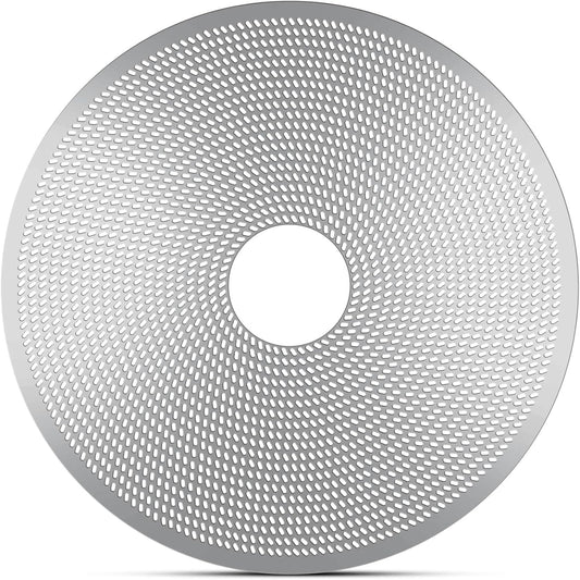 58mm Espresso Puck Screen with Round Hole in the Middle - 0.2mm Ultra Thin Espresso Puck, Stainless Steel Reusable Coffee Filter, Suitable for La Marzocco/Gaggia