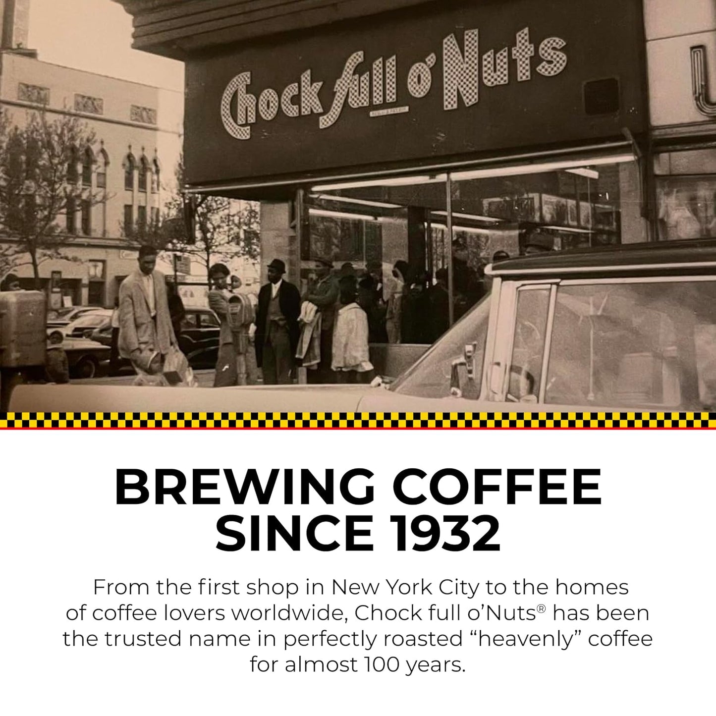 Chock full o’Nuts Heavenly Original Keurig K-Cup Pods for Keurig Brewers – Premium Arabica, Medium Roast – Single Serve – 1 Pack of 32 K-Cup Pods