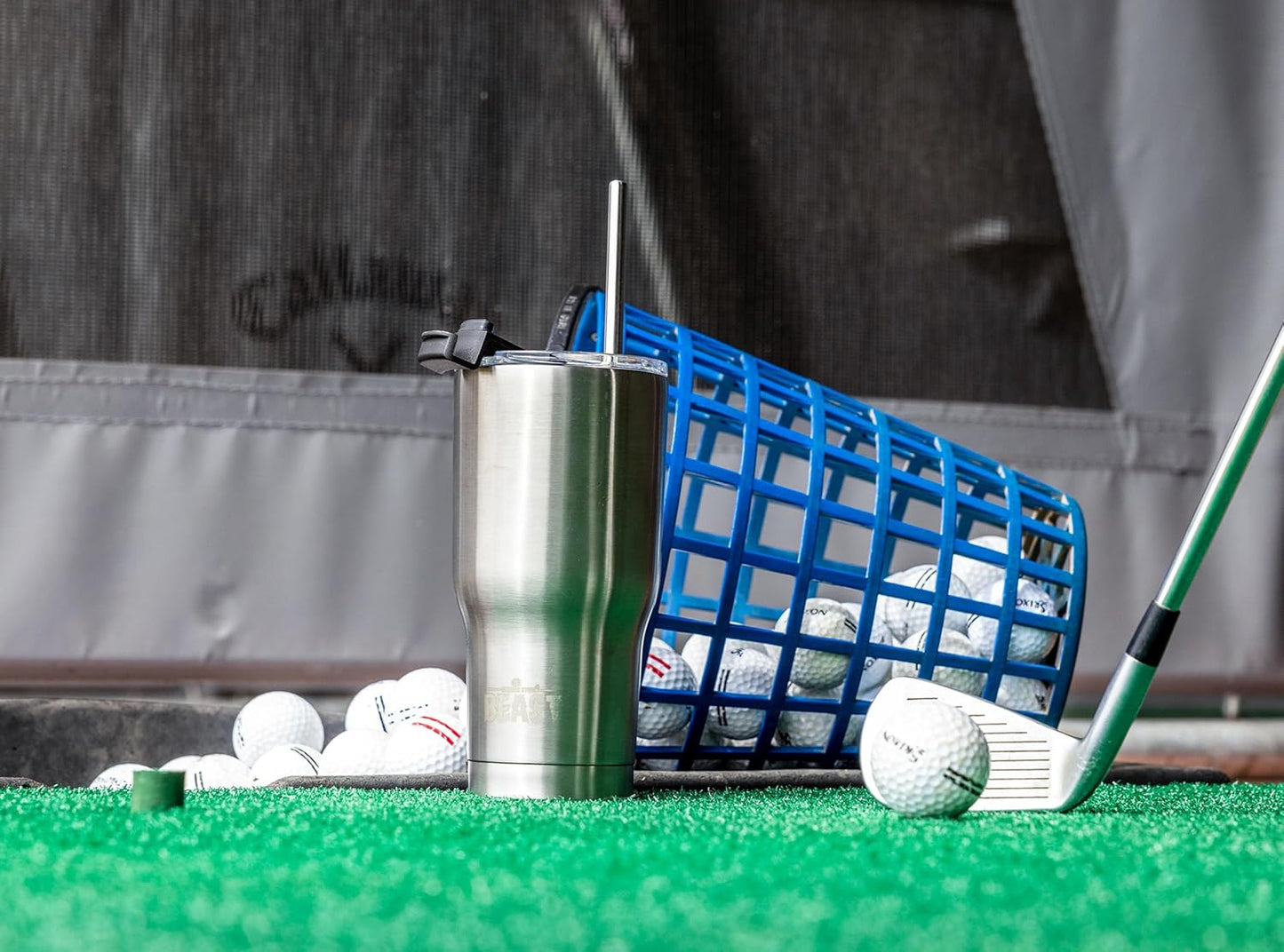 Beast 30 oz Tumbler Stainless Steel Vacuum Insulated Coffee Ice Cup Double Wall Travel Flask (Stainless Steel)