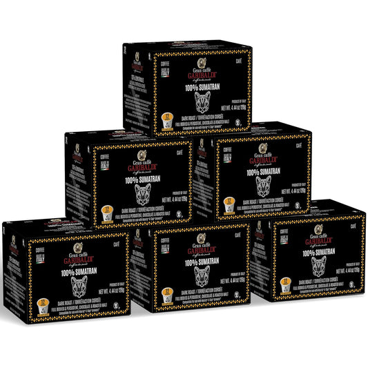 Caffè Garibaldi Sumatran Coffee Pods, Single-Serve Capsules for Keurig K-Cup Brewers with 100% Arabica Blend, Recyclable Pod and Single Serve Cups, 72 Count K-Pods - Dark Roast
