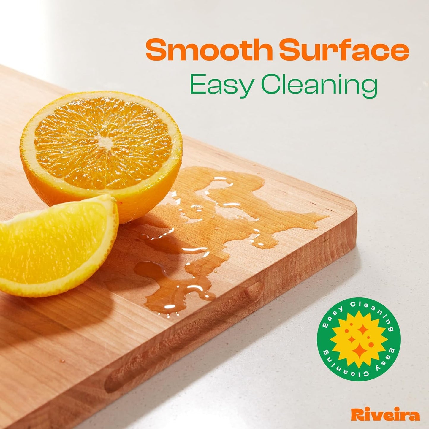 Riveira Cherry Wood Cutting Board – Versatile And Durable: Set Of 2 Pcs Rectangular Wooden Cutting Board – Natural Wooden Cutting Boards For Kitchen – Complete Cherry Wooden Chopping Board