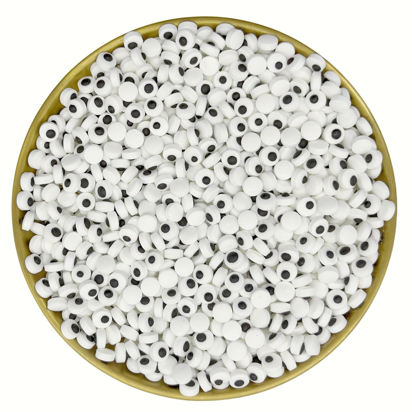 Dynastang 7mm Mini Eyes Sprinkles Halloween Edible Eyes Cake Decoration Cupcake Toppers Cookie Decorating Perfect for Cakes, Cupcakes, Desserts Toppings 3OZ