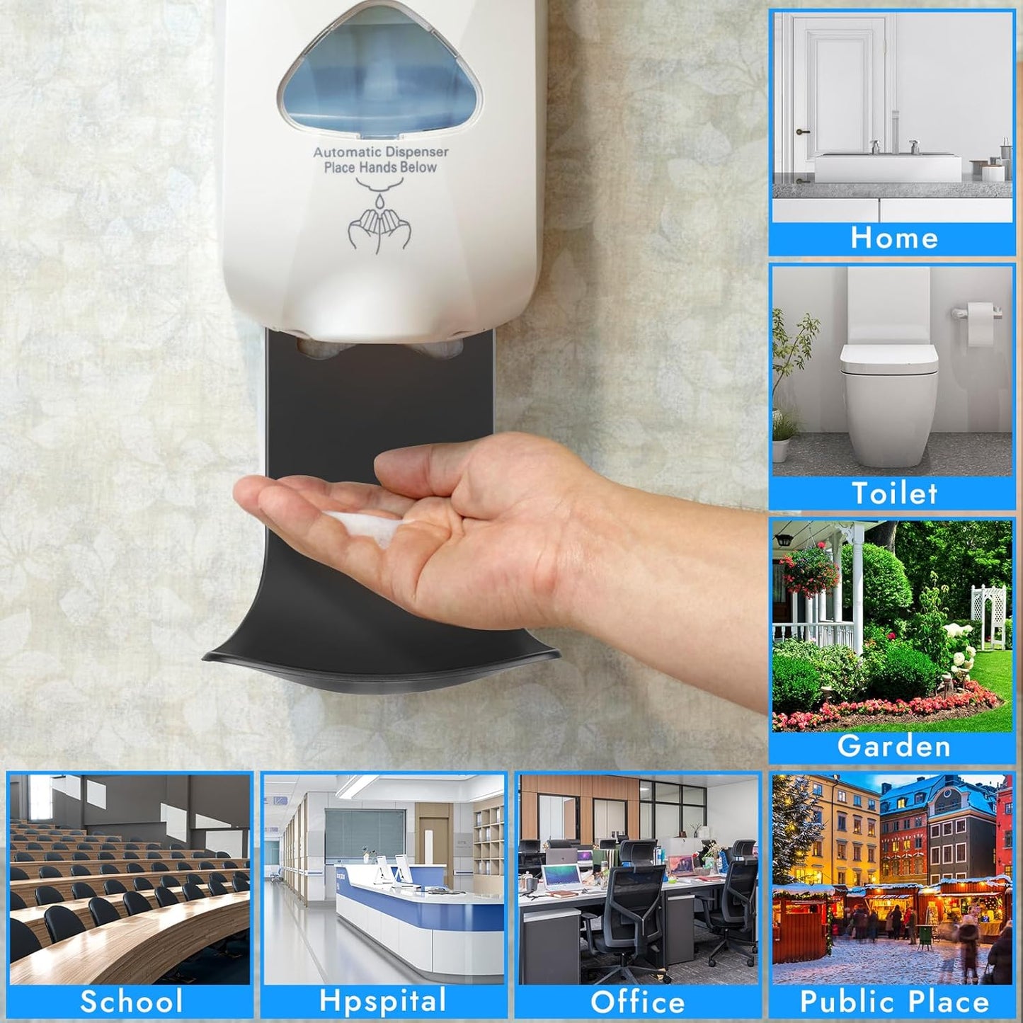 2PCS Dispenser Drip Tray Wall Mount Soap Dispenser Bracket,Laundry Detergent Drip Catcher Prevent Dripping and Spraying, Easy to Clean(Black