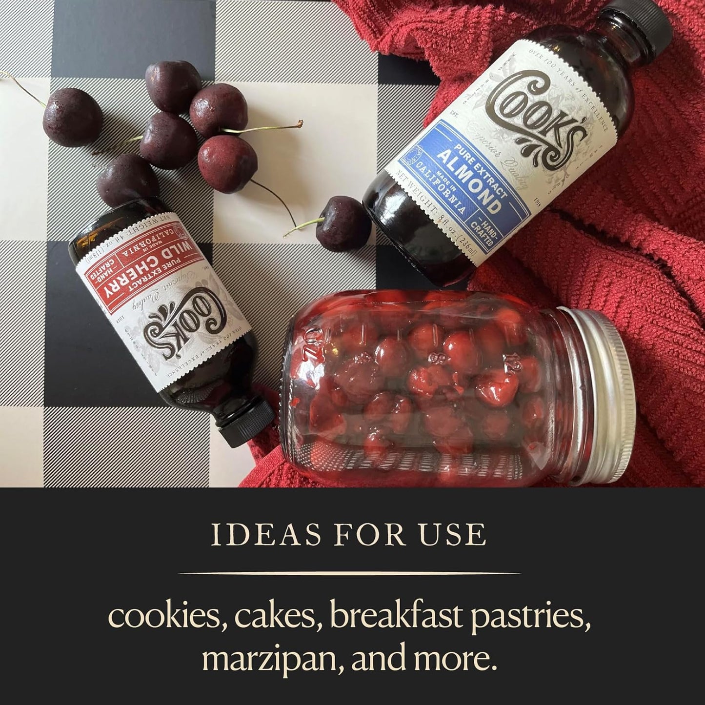 Cook’s, Pure Almond Extract for Baking, Cooking, and Mixology, Allergen Free Almond Flavoring Extract, 128 Ounces (1 Gallon)