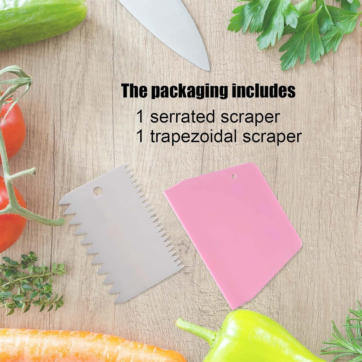 Dough Scraper Plastic Bench Scraper, Dough Scraper Tool Dough Cutter, Flexible Bench Scraper for Making Bread Pizza