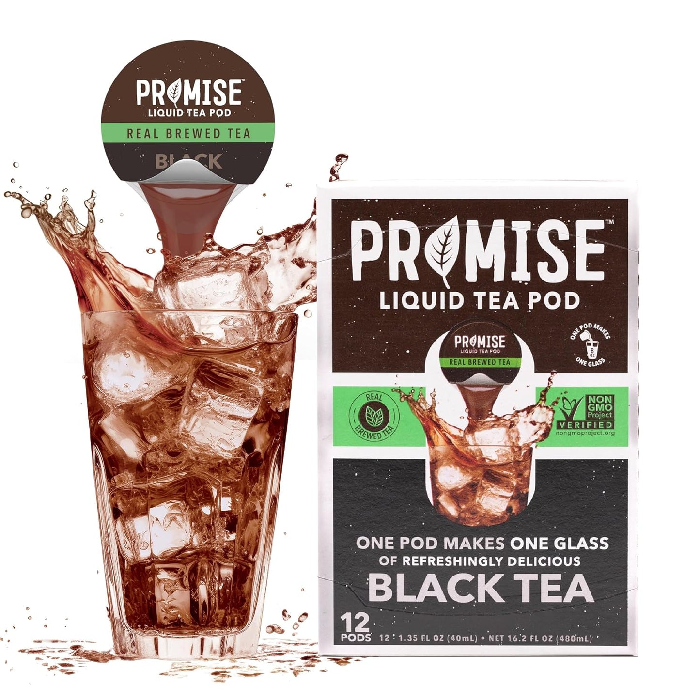 Promise Tea by Java House - Cold-Brewed Tea Concentrate Pods - Ethically Sourced - Black Tea - Pack of 12