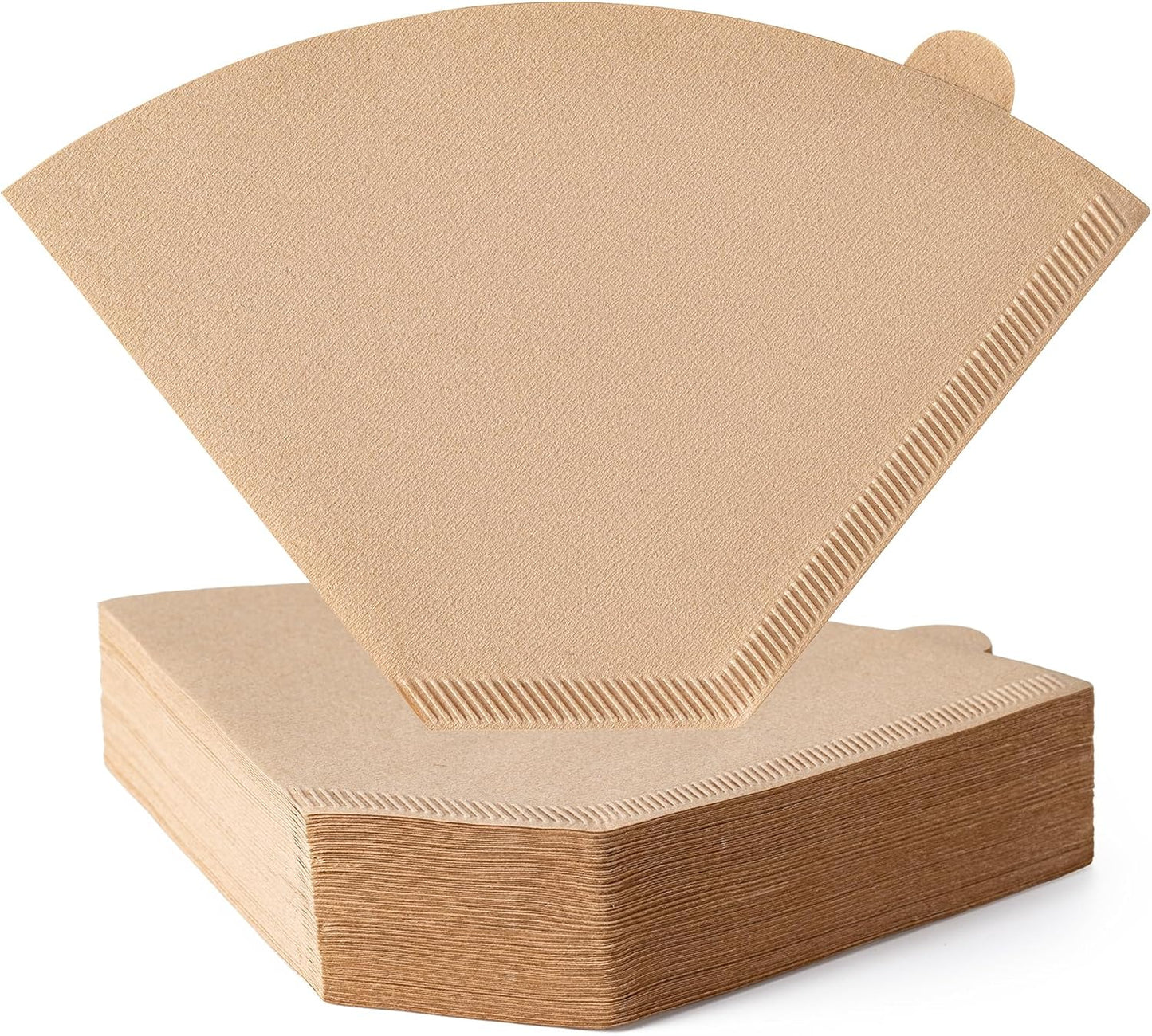 Coffee Filters, #4 Cone Coffee Filter 100 Count, Unbleached Natural Paper Filter 8-12 Cup, Disposable for Pour Over and Drip Coffee Maker