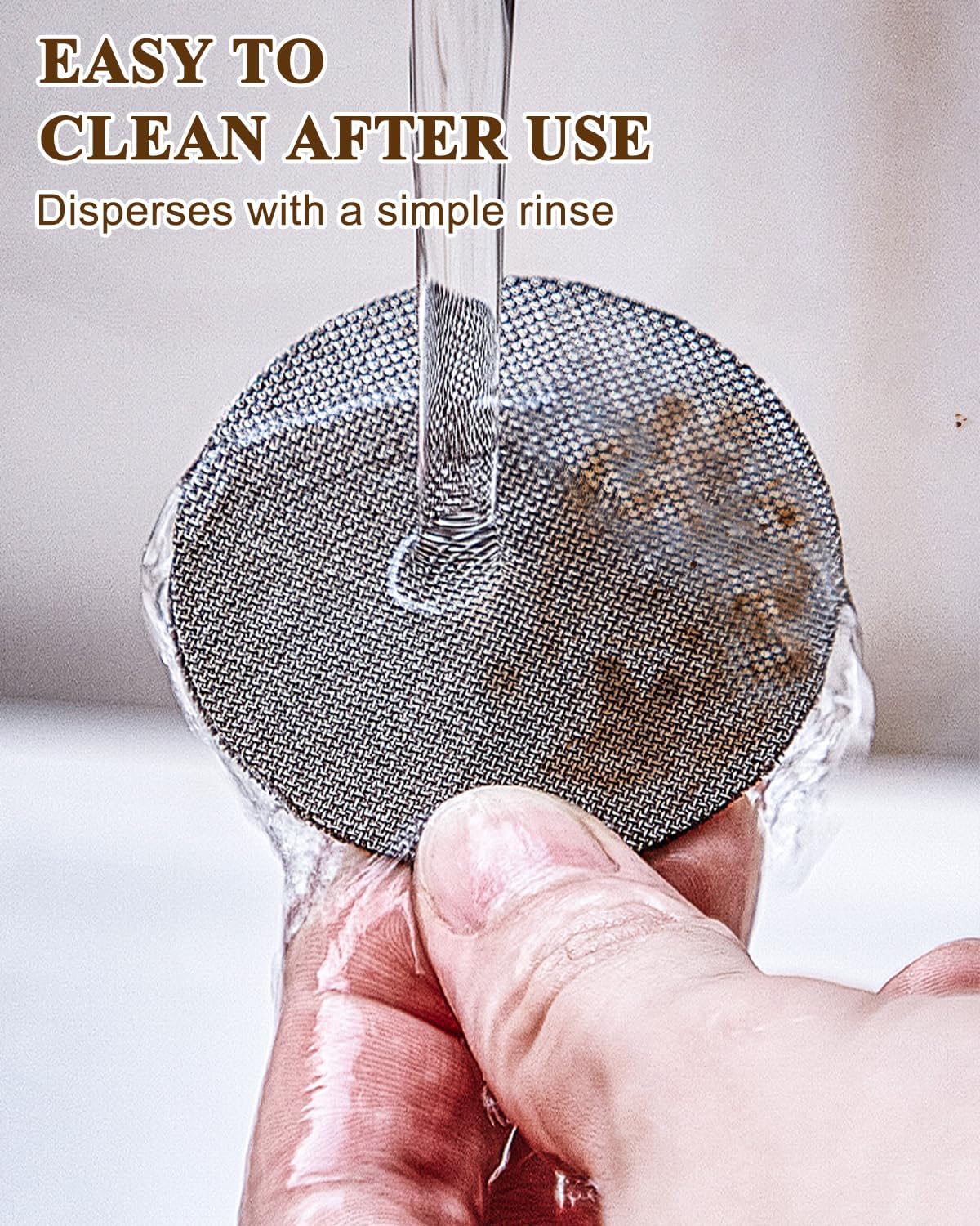 51mm Espresso screen & Food-Grade Silicone Puck Screen Holder, 316 Stainless Steel Puck Screen Kit - 1.7mm Thickness 150μm, 2pack