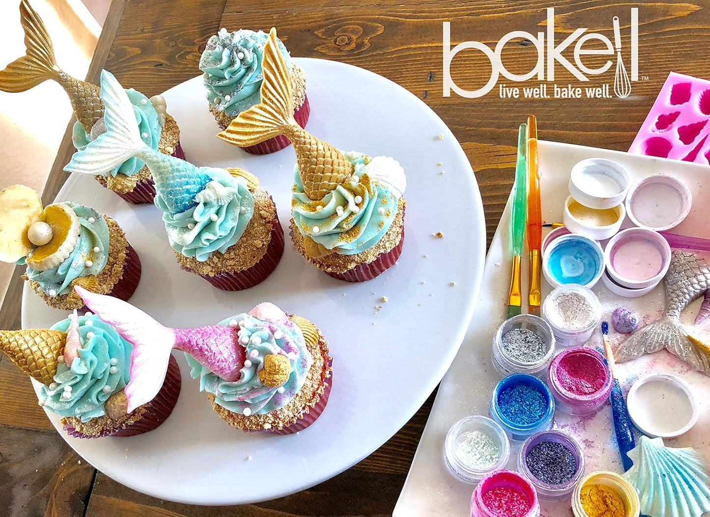 BAKELL Deep Pink Edible Glitter, 25 Grams | TINKER DUST Edible Glitter | KOSHER Certified | 100% Edible Glitter | Cakes, Cupcakes, Cake Pops, Drinks, Dessert Vegan Glitter & Dusts (25g, Deep Pink)