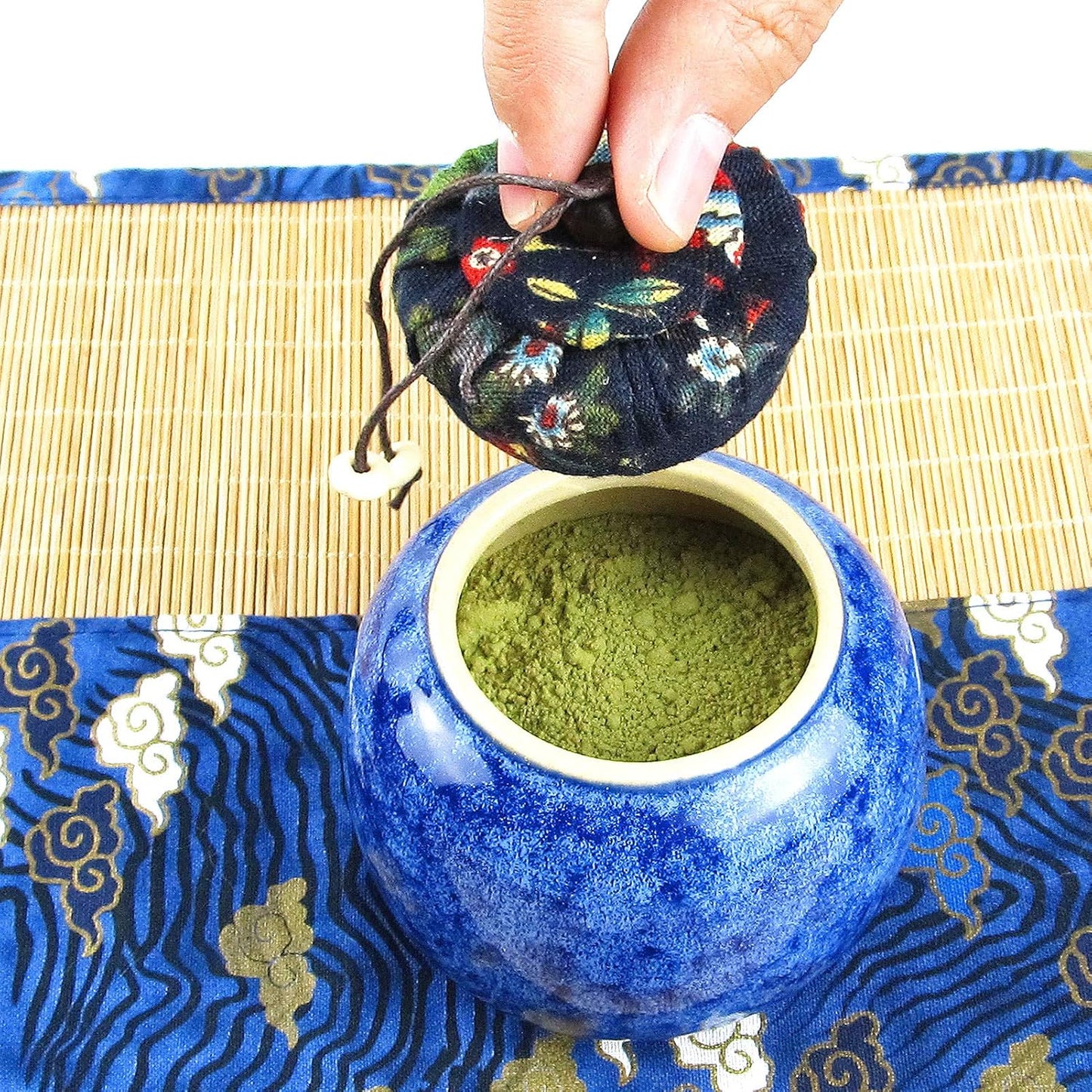 Artcome 12Pcs Japanese Matcha Tea Set - Bowl, Bamboo Whisk, Holder, Brush and Screen - Handmade Ceremony Kit for Traditional Tea Ceremony