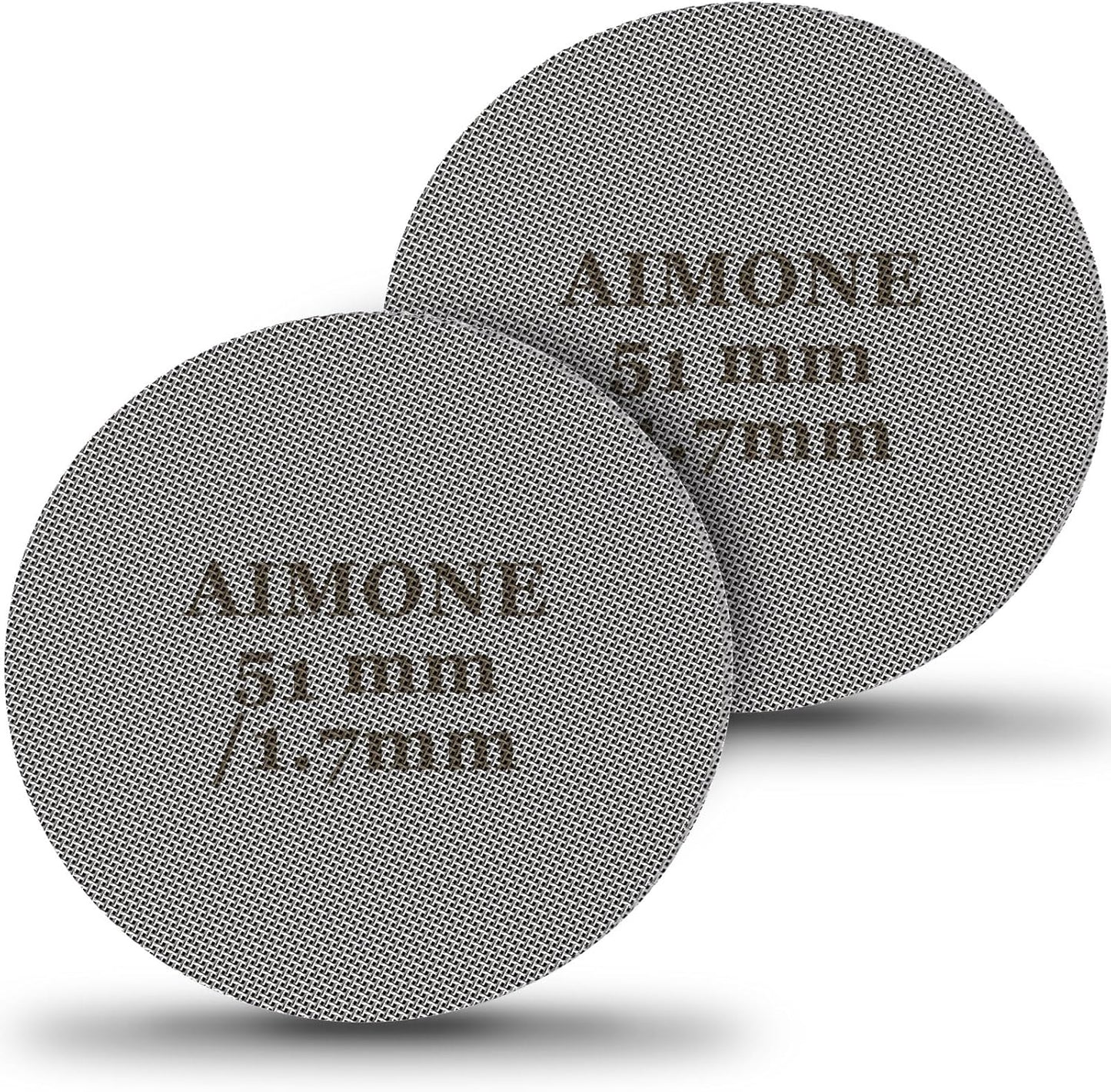Espresso Puck Screen - Lower Shower Screen Compatible With Espresso Portafilter Filter Basket, Reusable1.7mm Thickness,150μm, 316 Stainless Steel (2 PACK, 51MM)