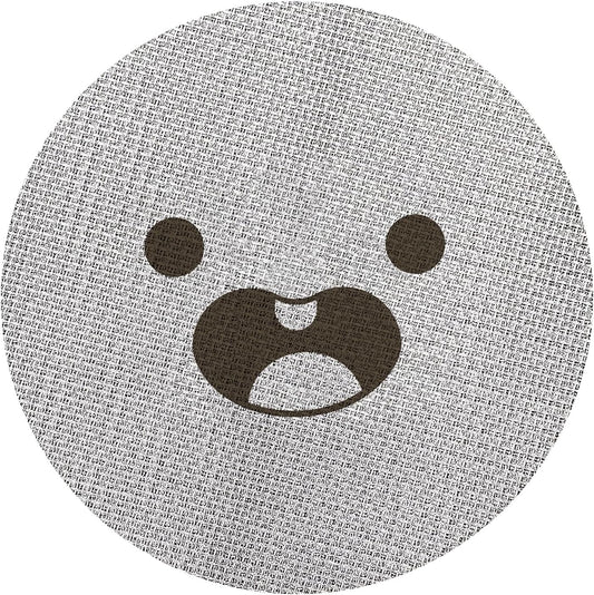 58.5mm Espresso Puck Screen, Lower Shower Screen, Metal Coffee Reusable Filter for 58mm Espresso Portafilter Basket, 1.7 Thickness(Happy)