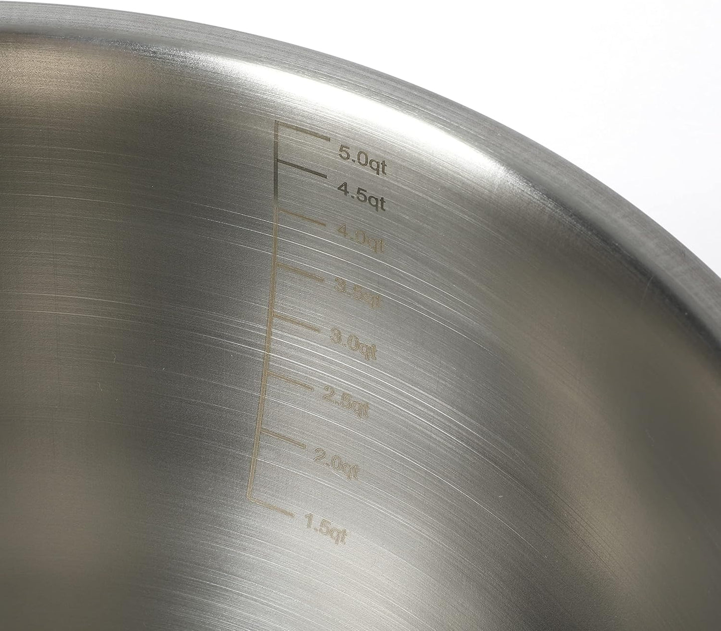 Martha Stewart Rhinewell Mirror Polish 6 Piece Stainless Steel Mixing Bowls with Lid and Non-Slip Base - Grey