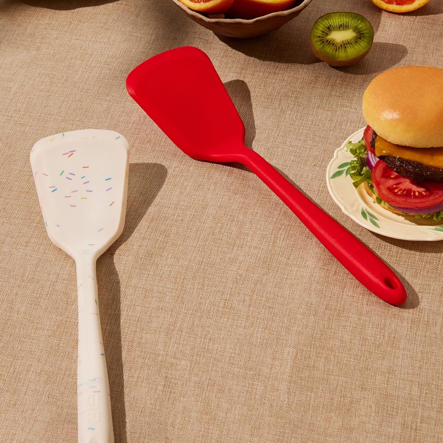 GIR: Get It Right Silicone Turner - Non-Stick Heat Resistant Silicone Spatula Turner for BBQs & Cookouts - Lifts, Flip, and Transfer Food Items - 13 Inch, Navy