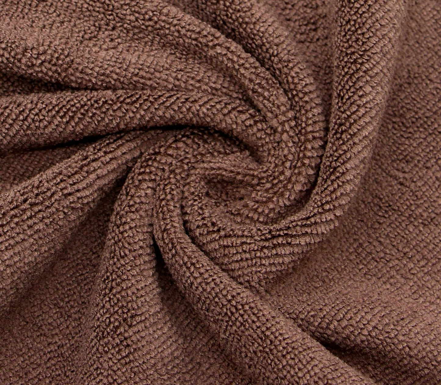 Microfiber Dish Cloths Fast Drying Kitchen Cleaning Cloth Dish Rags Dust Cloths Ultra Absorbent Lint Free Washcloths 12inch x 12inch 10 Pack Brown