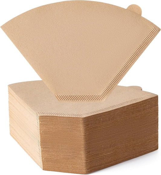Coffee Filters, #4 Cone Coffee Filter 200 Count, Unbleached Natural Paper Filter 8-12 Cup, Disposable for Pour Over and Drip Coffee Maker