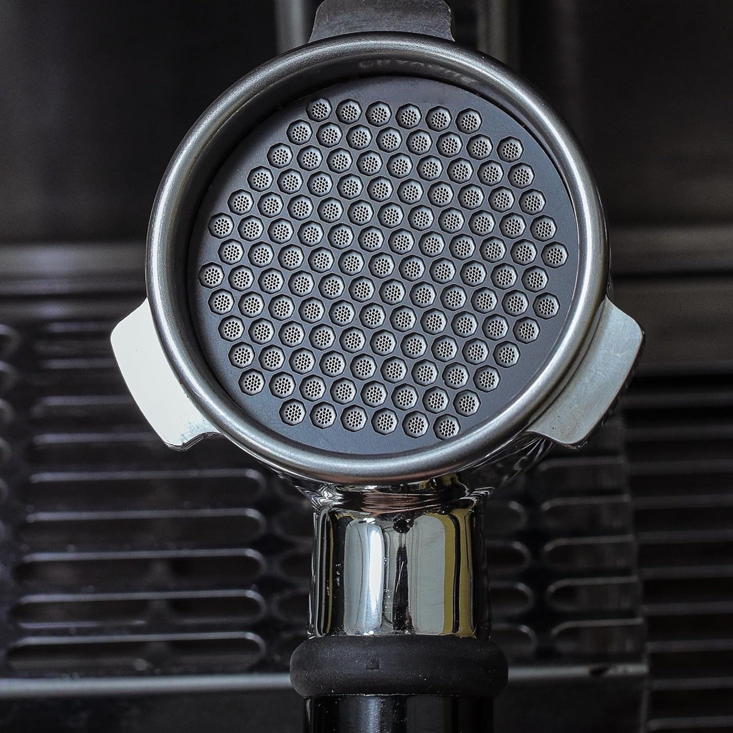 51mm Espresso Puck Screen - Premium Stainless Steel Coffee Filter, Enhanced Extraction, Compatible with Delonghi & More, Easy to Clean (Black, 51mm)