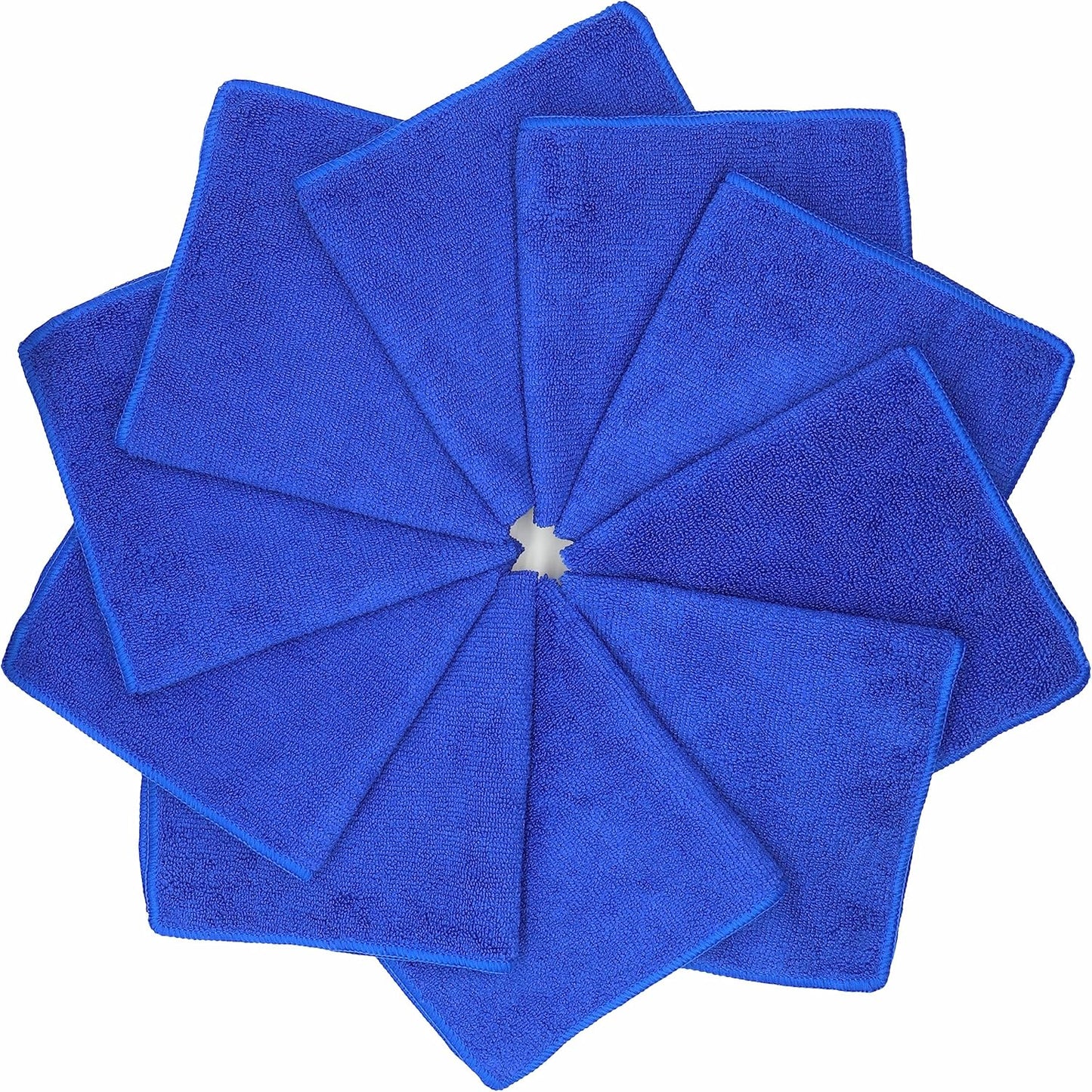 Microfiber Dish Cloths Fast Drying Kitchen Cleaning Cloth Dish Rags Dust Cloths Ultra Absorbent Lint Free Washcloths 12inch x 12inch 10 Pack Dark Blue